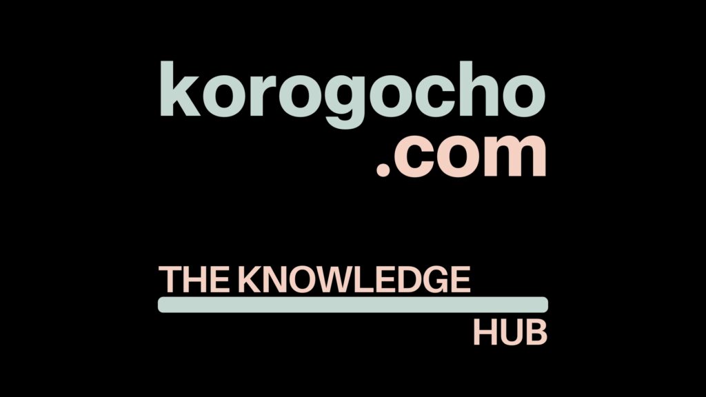 Text: "Korogocho Knowledge Hub" mit dem Link: korogocho.com