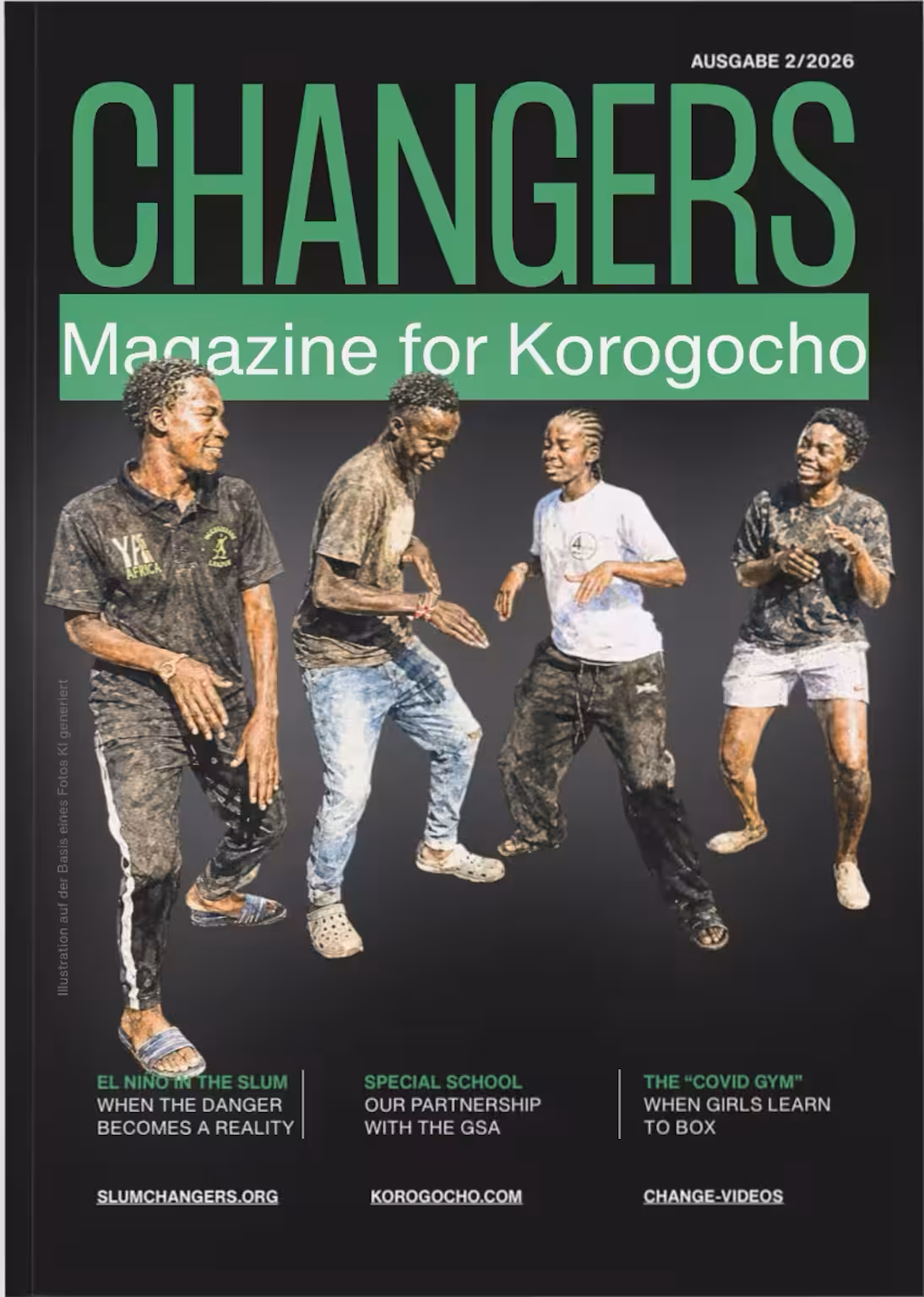 ChangersMagazin cover with dancing young people